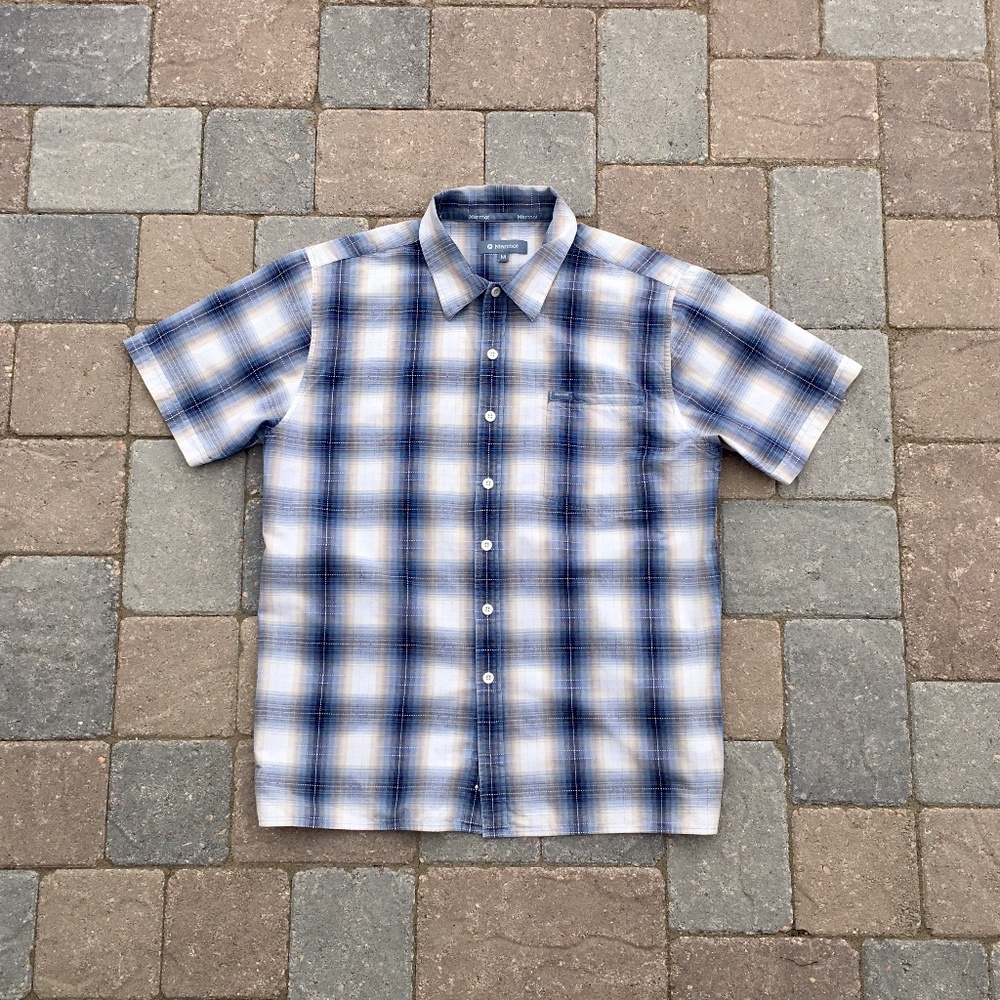 MARMOT MENS SHORT SLEEVE BUTTON DOWN SHIRT